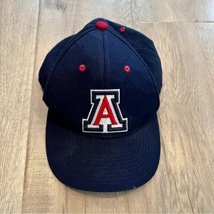 Vintage Zephyr Arizona Wildcats Snapback Wool Hat Cap Blue/red‎